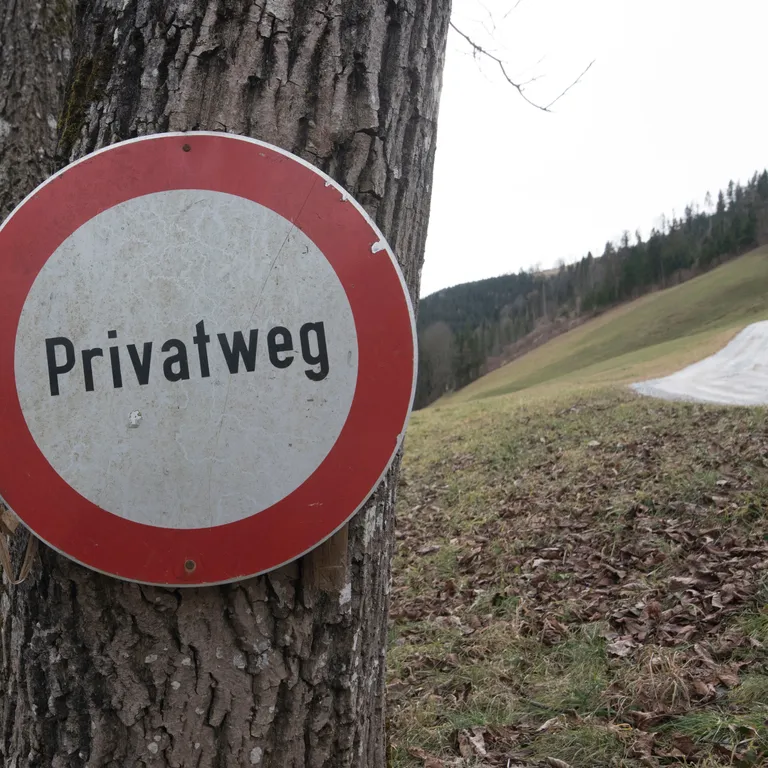 Privatweg, Durchfahrt verboten